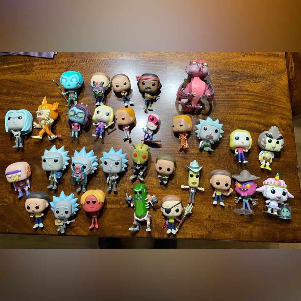 Rick and Morty Funko Pop 30pc Lot OOB Loose Stands
